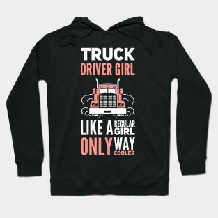 Truck Driver Girl Trucker Girls Hoodie